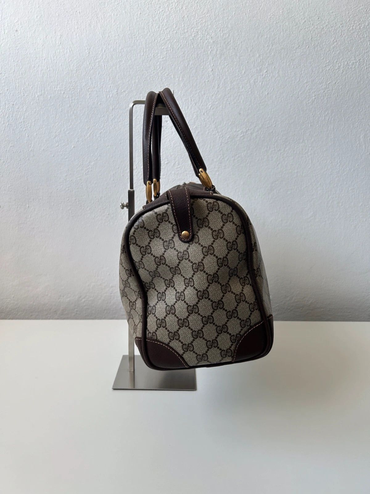 Vintage 70s-80s Gucci monogram Boston duffle bag