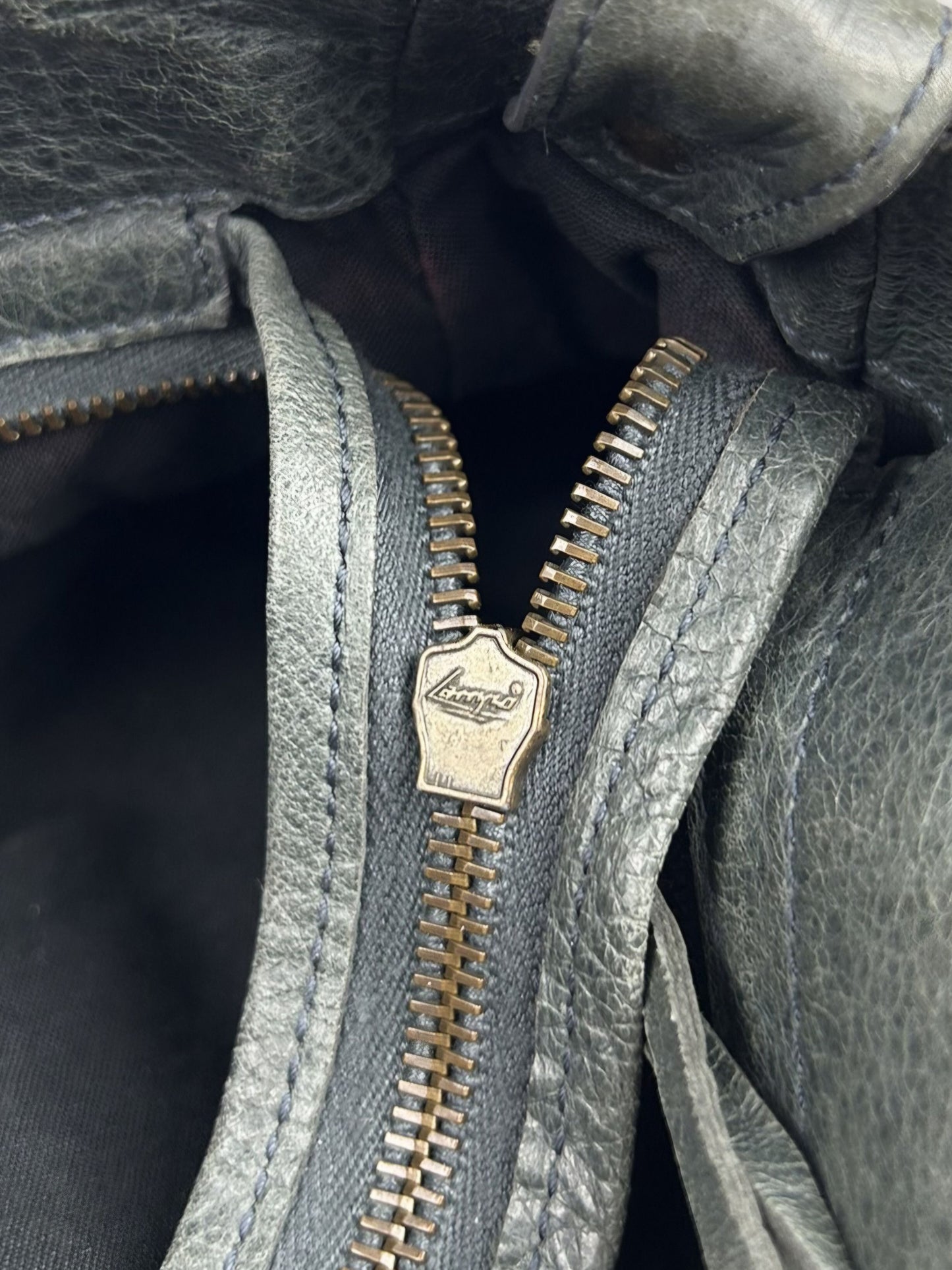 Balenciaga classic hardware city velo bag in dark green