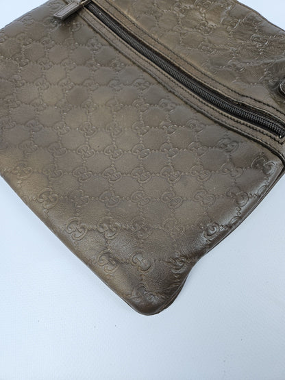 Gucci guccissima gg calf leather shoulder crossbody bag