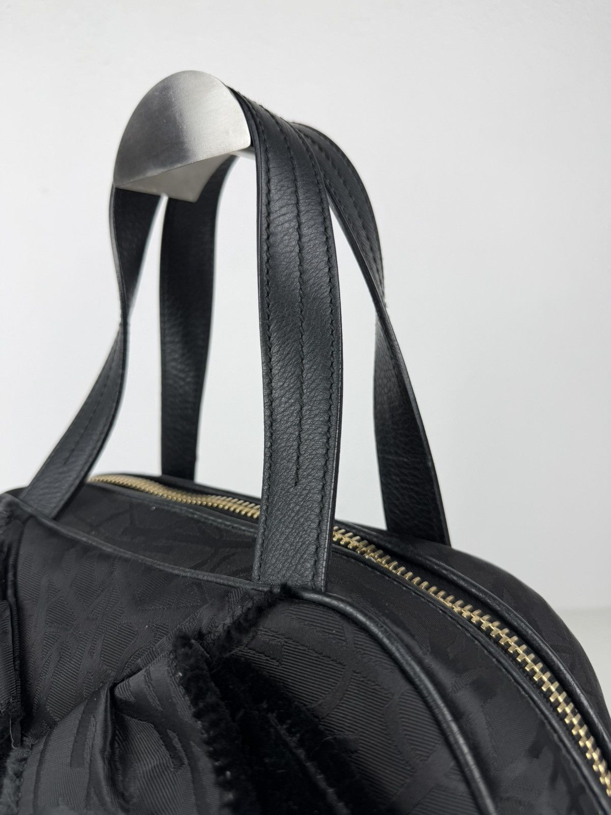 YSL Rive Gauche monogram obi bow bowler bag