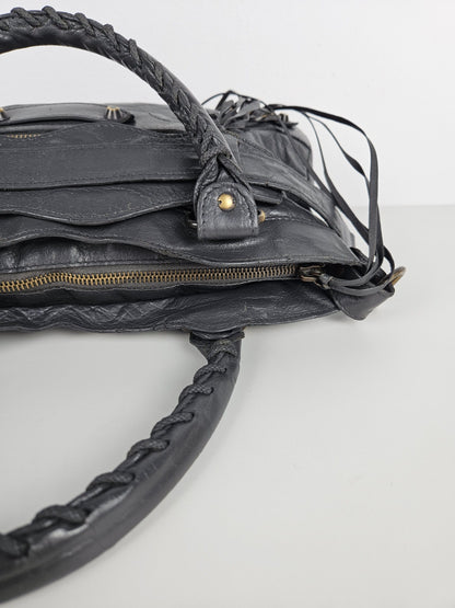 Balenciaga first bag in dark gray