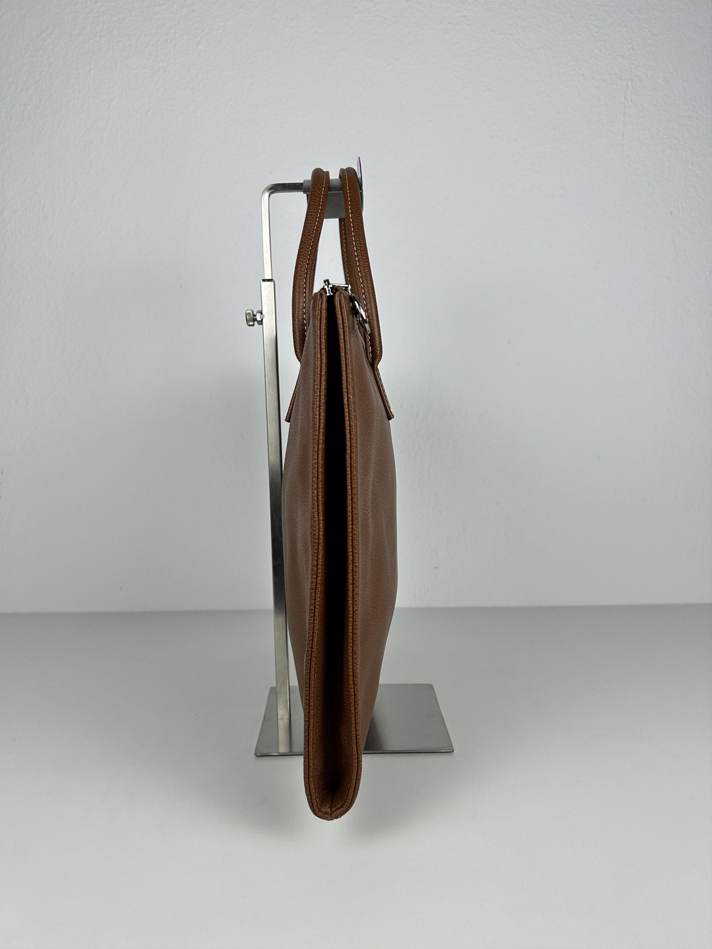 Longchamp leather laptop bag