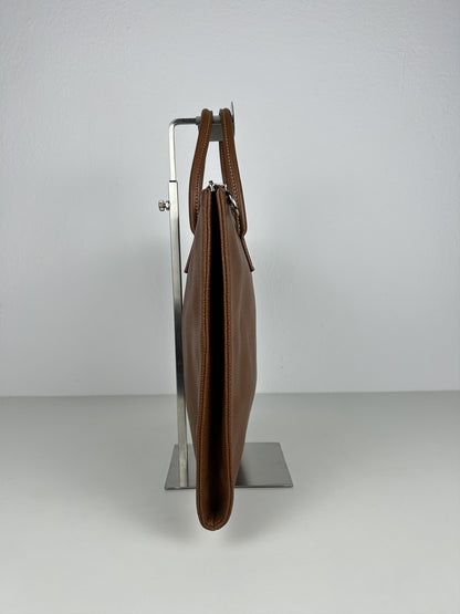 Longchamp leather laptop bag