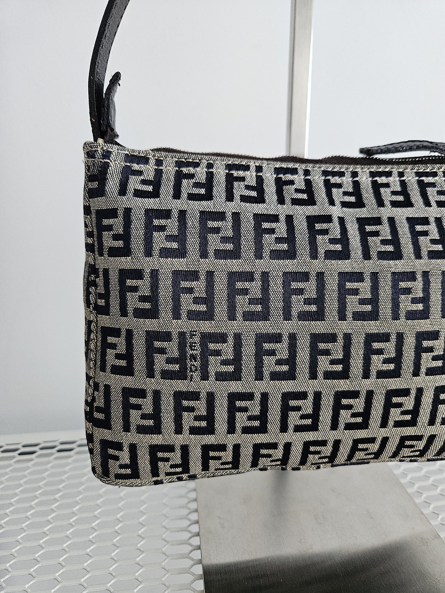 Fendi zucchino ff monogram canvas mini bag pochette