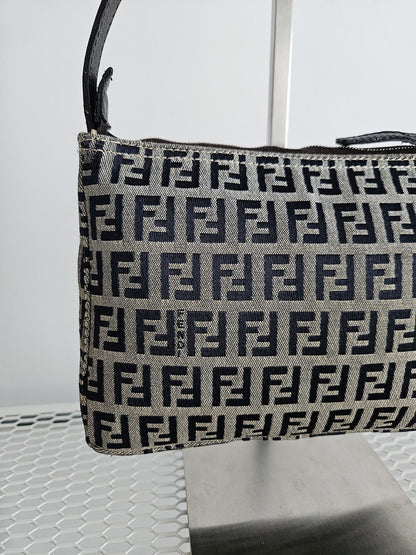 Fendi zucchino ff monogram canvas mini bag pochette