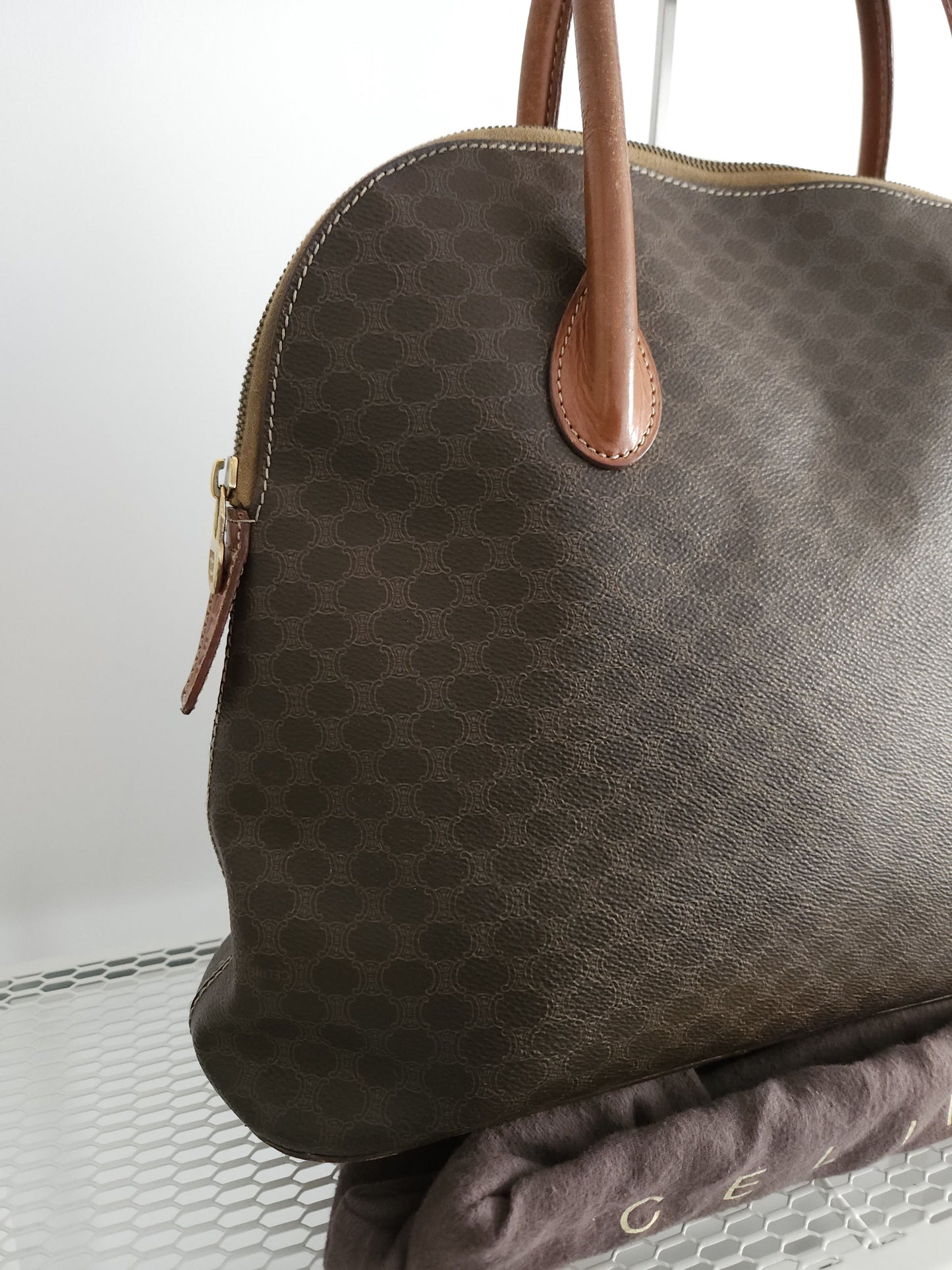 Vintage 90s Celine macadam handbag