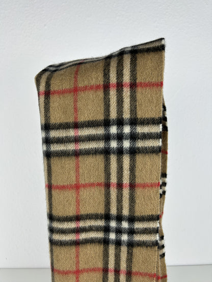 Vintage Burberry nova check cashmere scarf