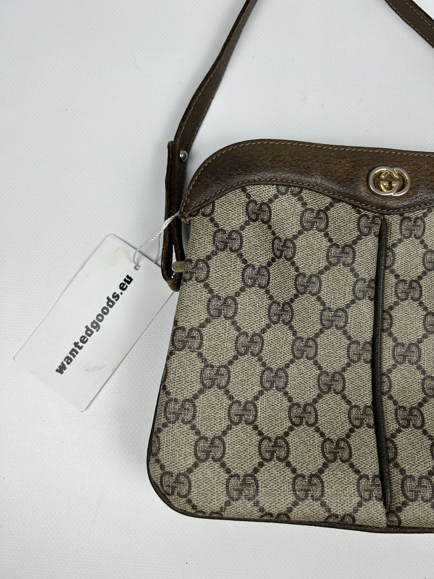 Vintage 80s Gucci GG monogram shoulder/ crossbody bag