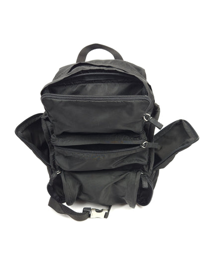 Prada triangle logo nylon multipocket backpack