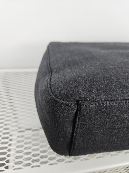 Archive AW1999 prada sport black tab wool and nylon tote bag