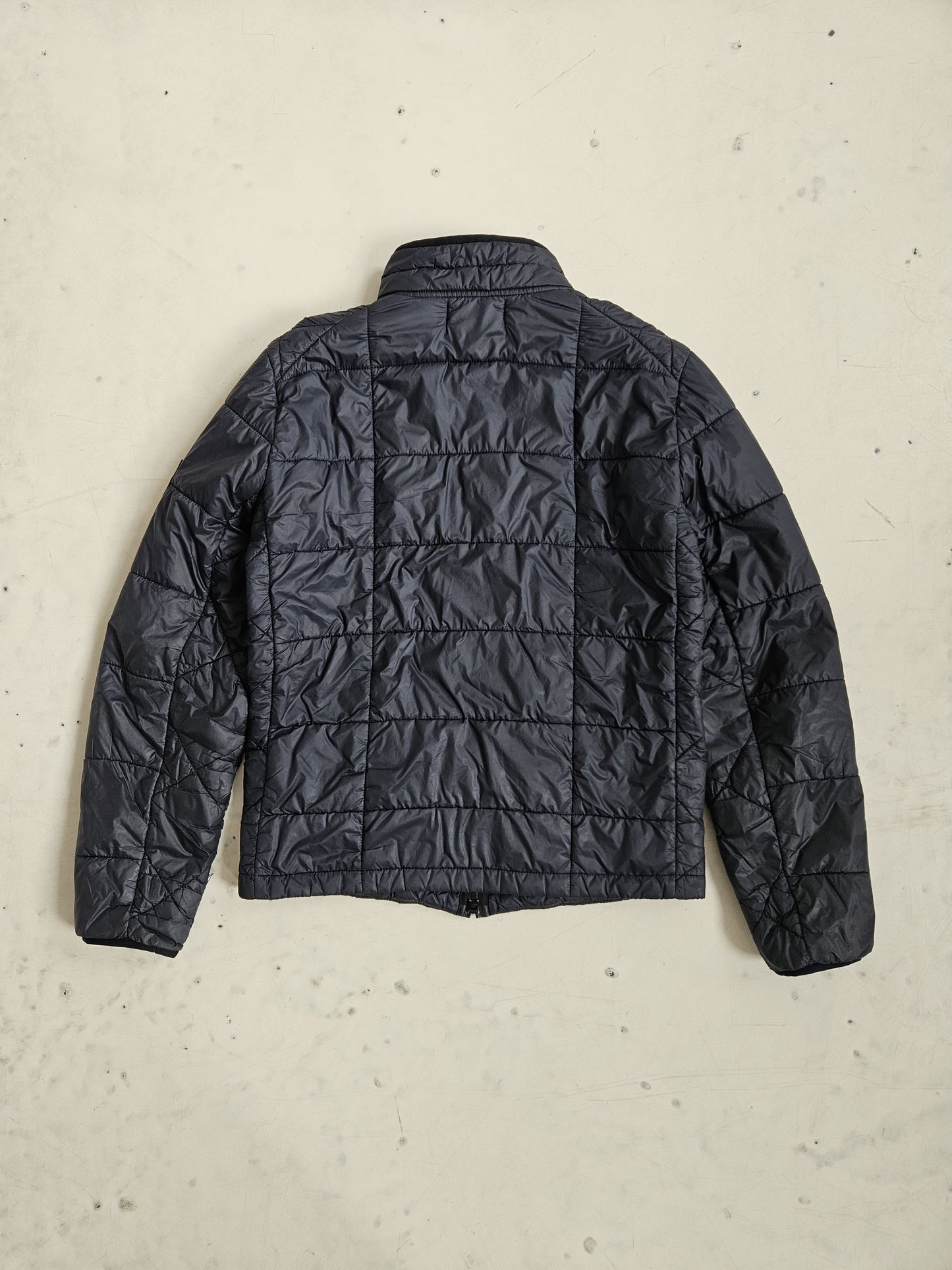 Stone Island garment dyed quilted micro yarn light down jacket