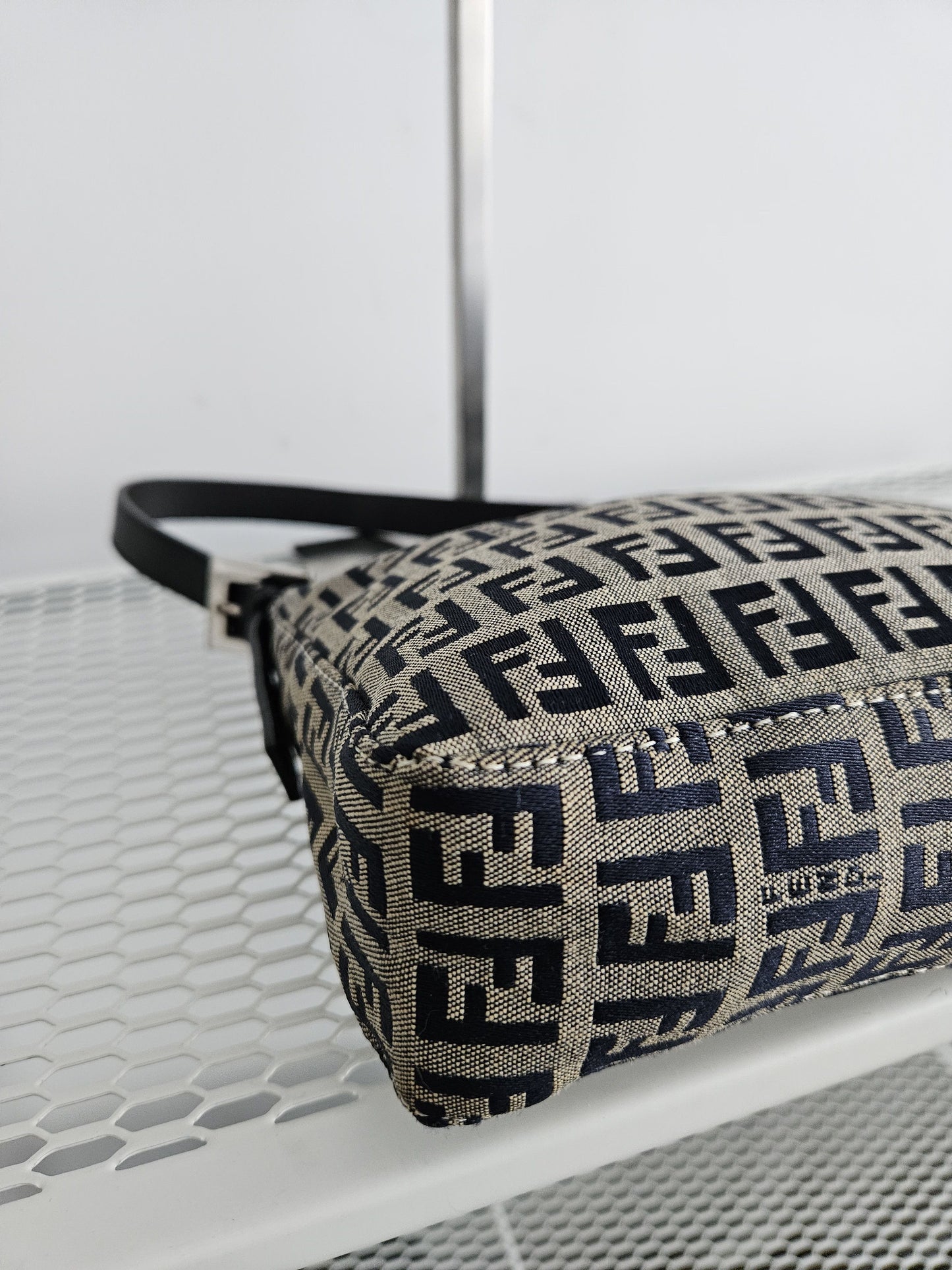 Fendi zucchino ff monogram canvas mini bag pochette