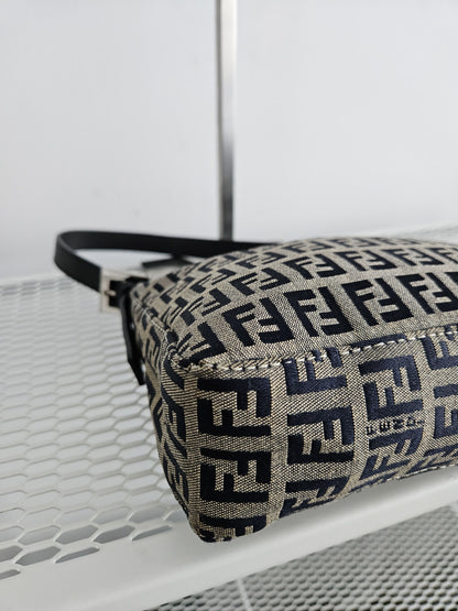 Fendi zucchino ff monogram canvas mini bag pochette