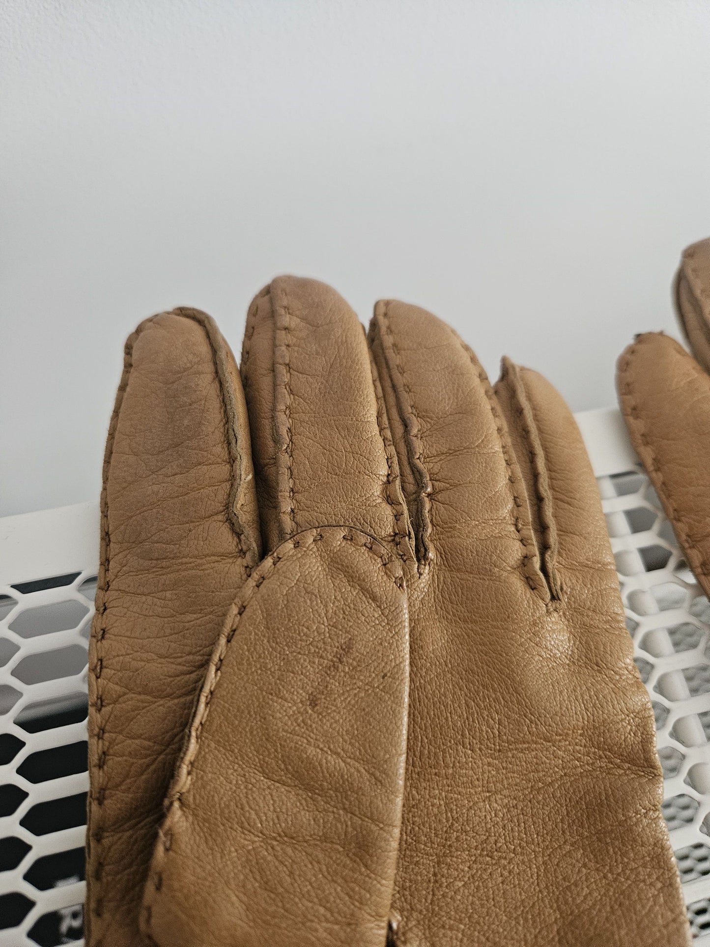 Prada lambskin and mink fur gloves