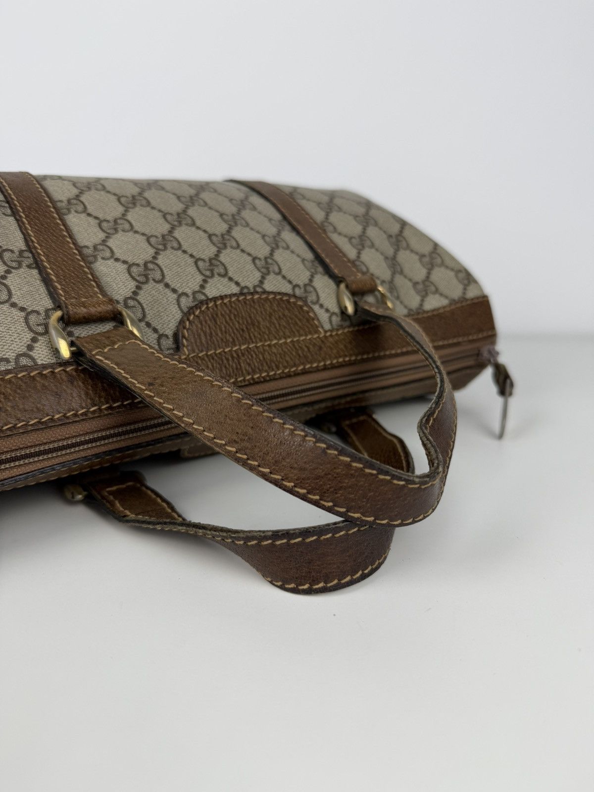 Vintage 70s Gucci monogram mini boston bag