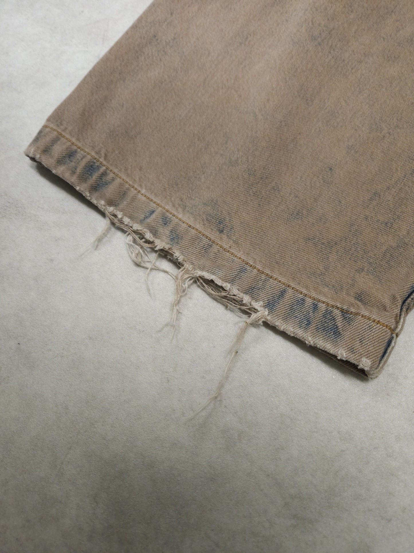 Acne studios 1989 drago road overdyed distressed baggy denim