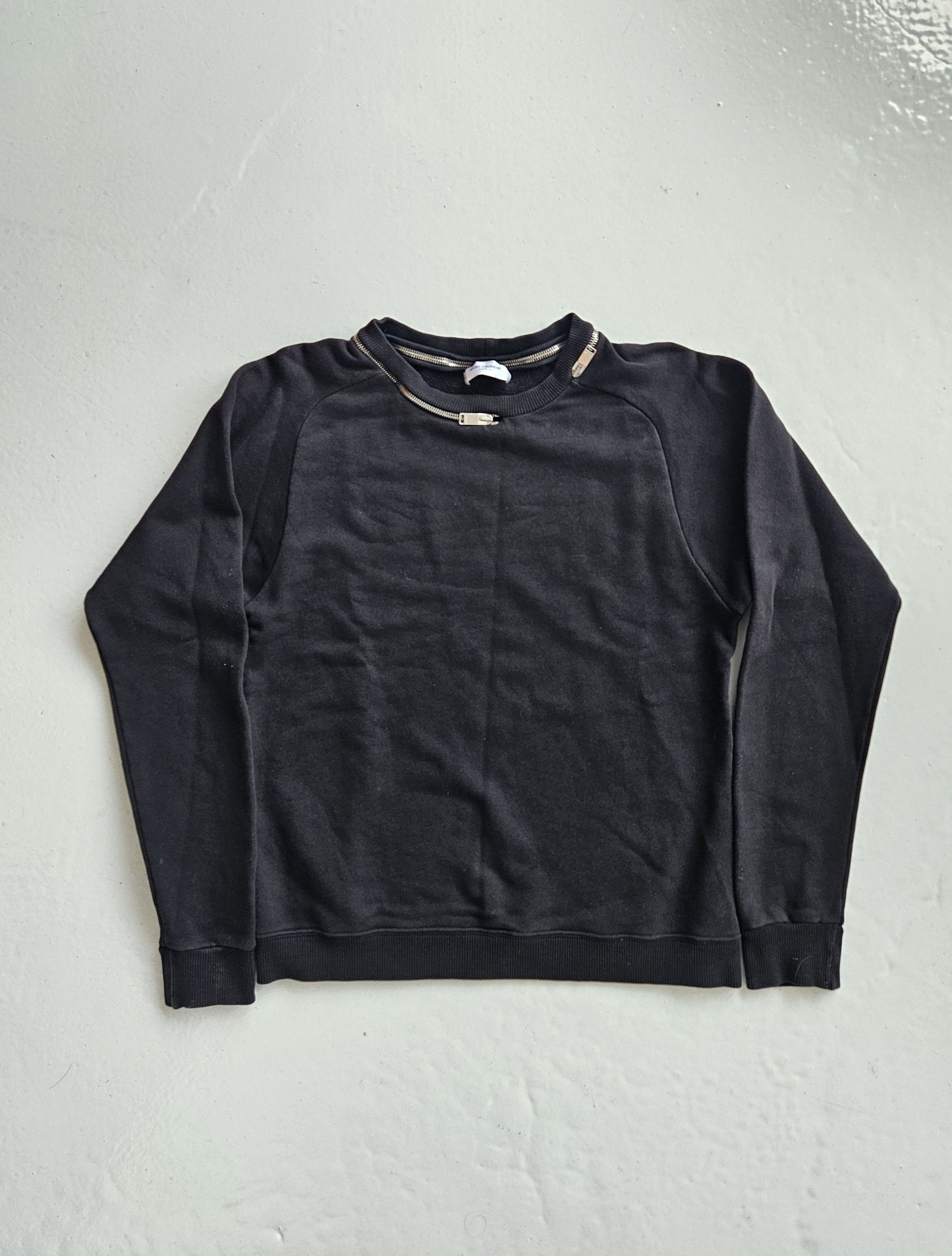 Saint Laurent zip off collar crewneck