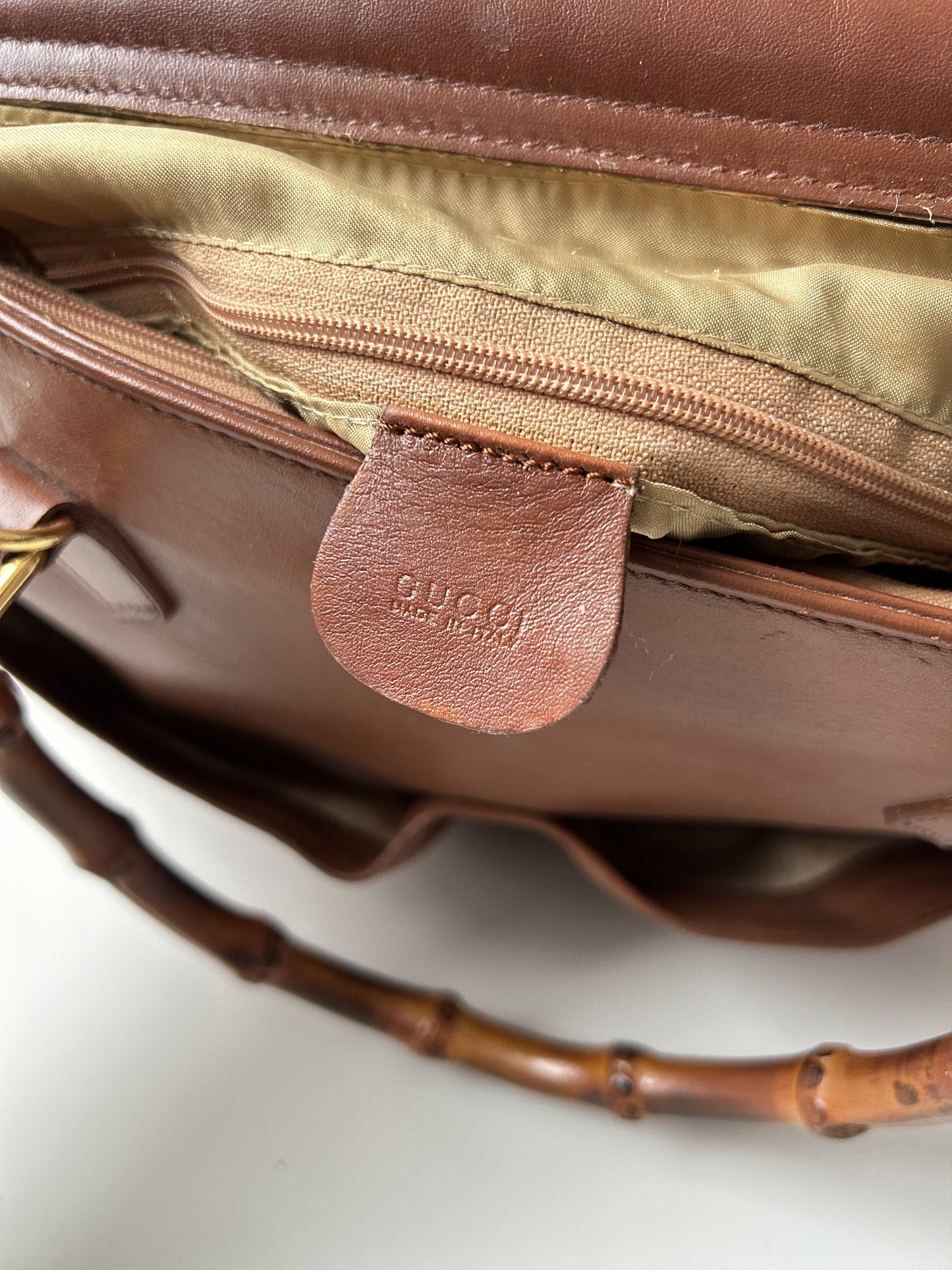 Vintage 80s gucci bamboo Diana handbag