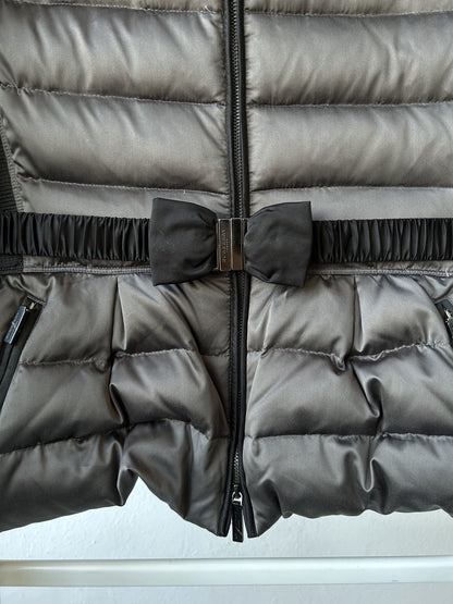 Burberry high collar belted short puffer jacket