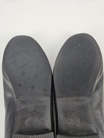 Vintage Chanel ribbon CC logo ballet flats