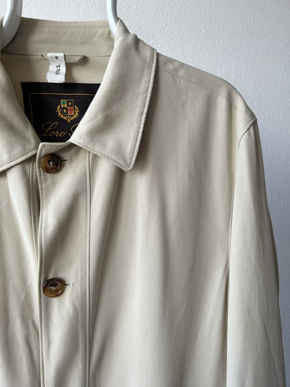 Loro piana light cotton and silk overcoat