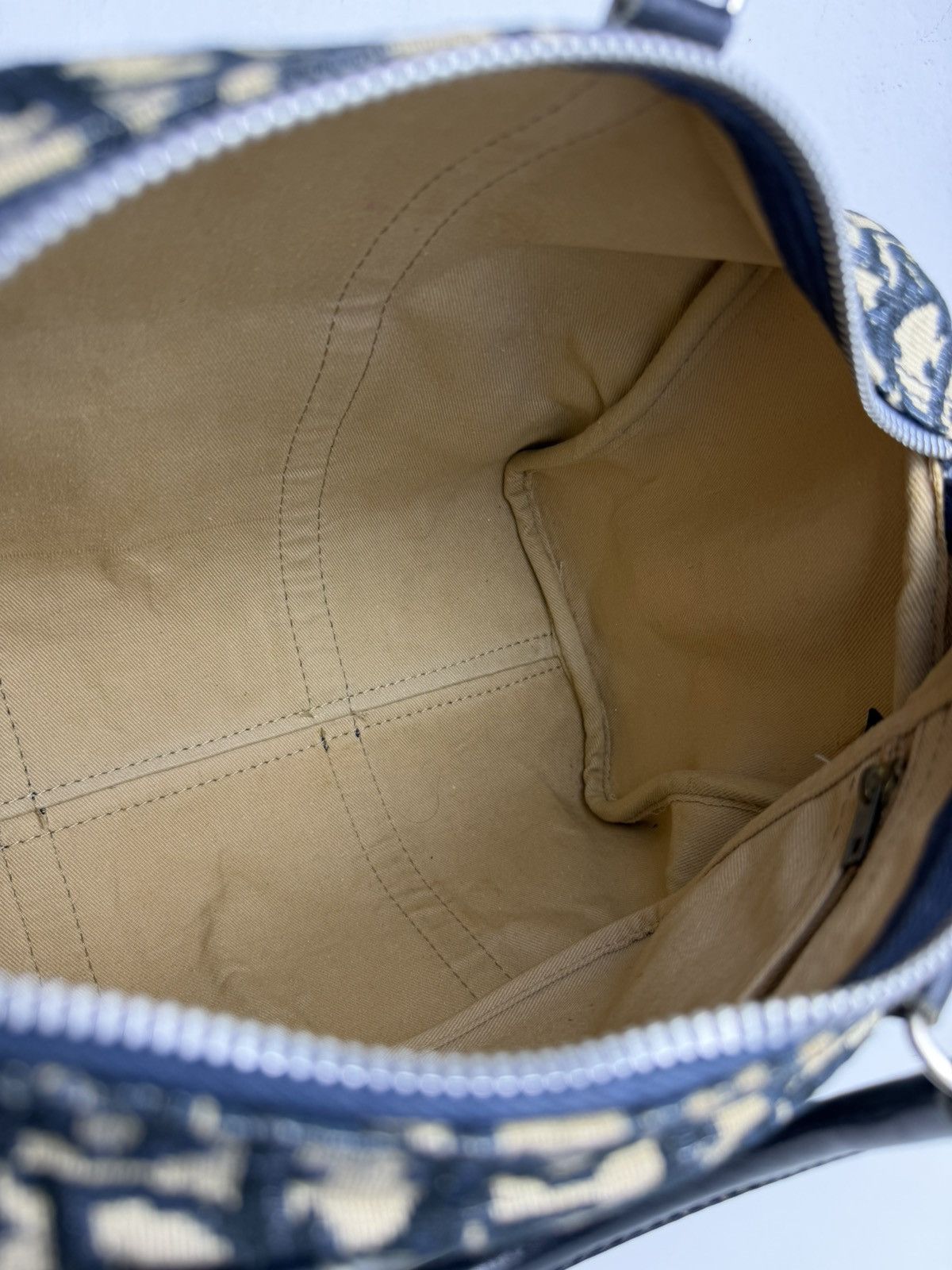 Vintage 80s Dior trotter oblique monogram mini Boston bag