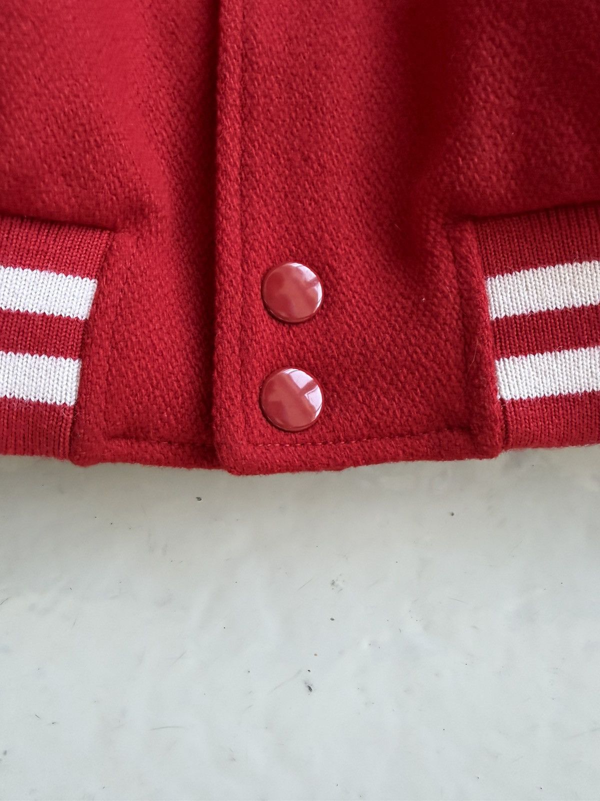 Celine Jackson C patch teddy varsity jacket
