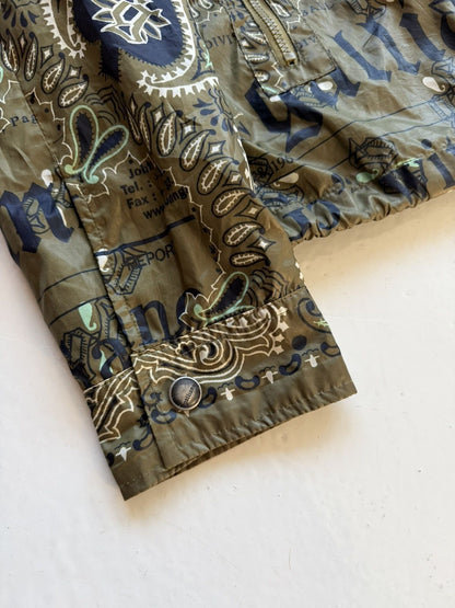 John Galliano newspaper print windbreaker jacket