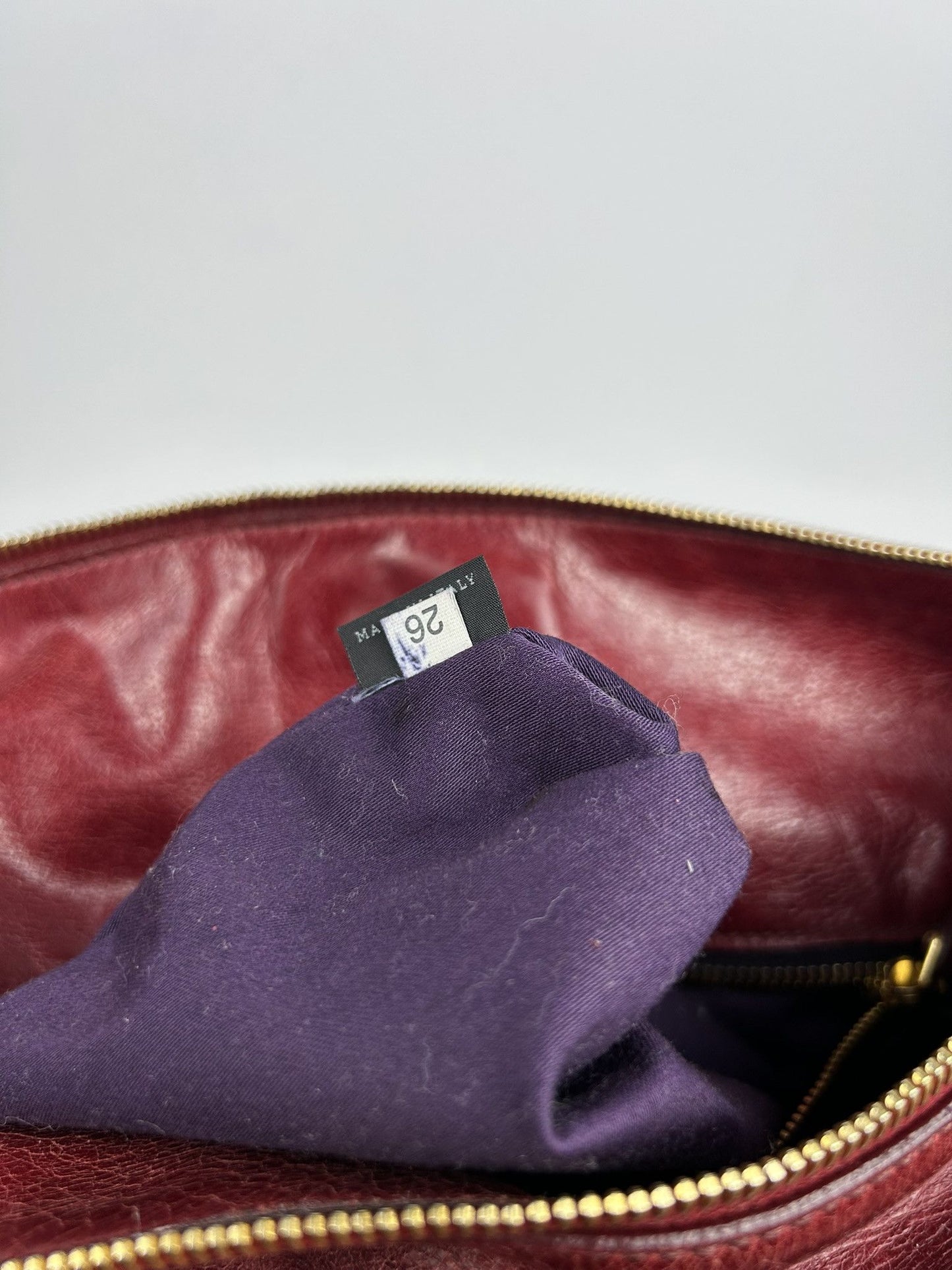 Miu miu vitello bow bag in red