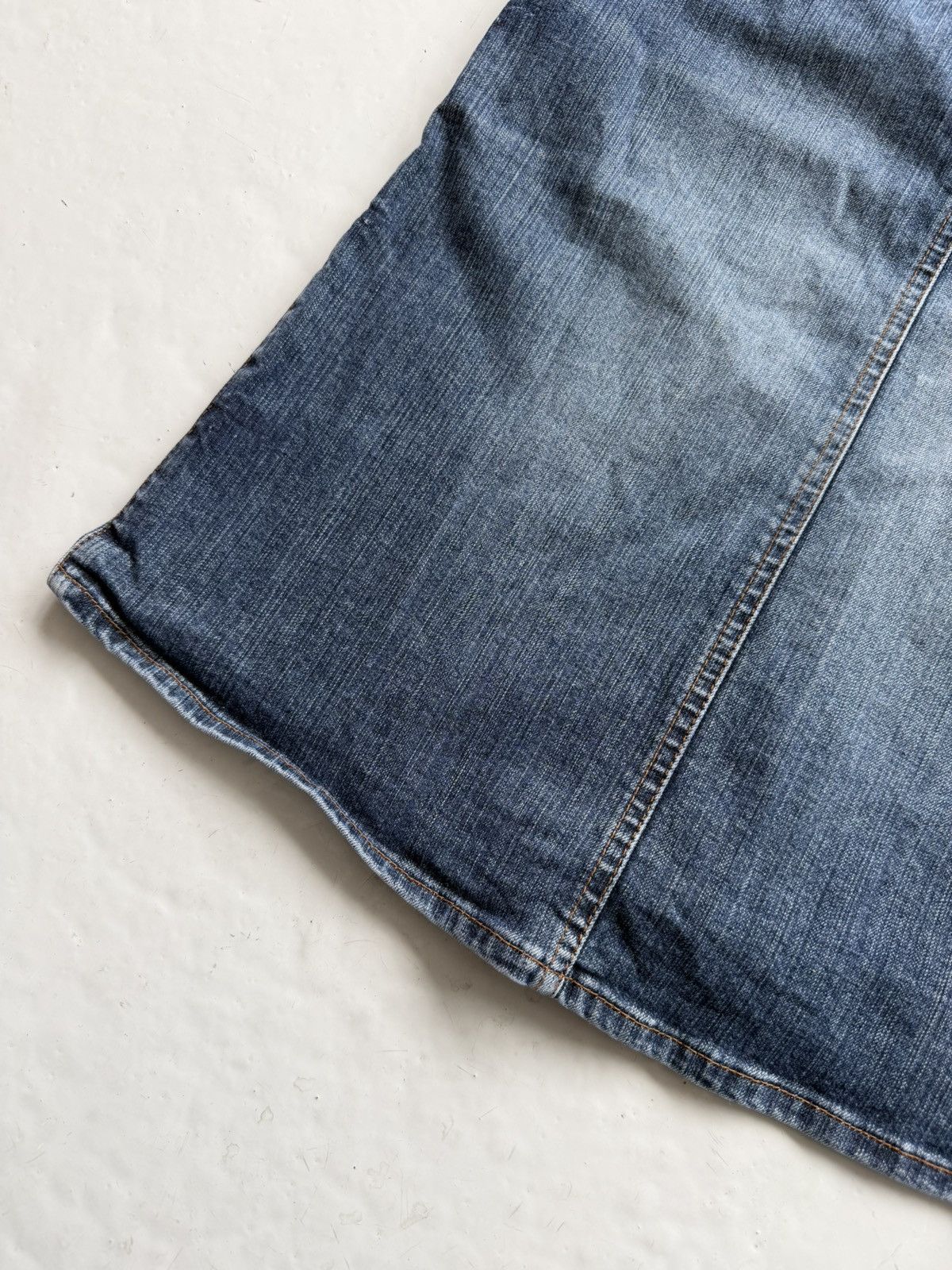 Just Cavalli y2k washed denim pencil skirt