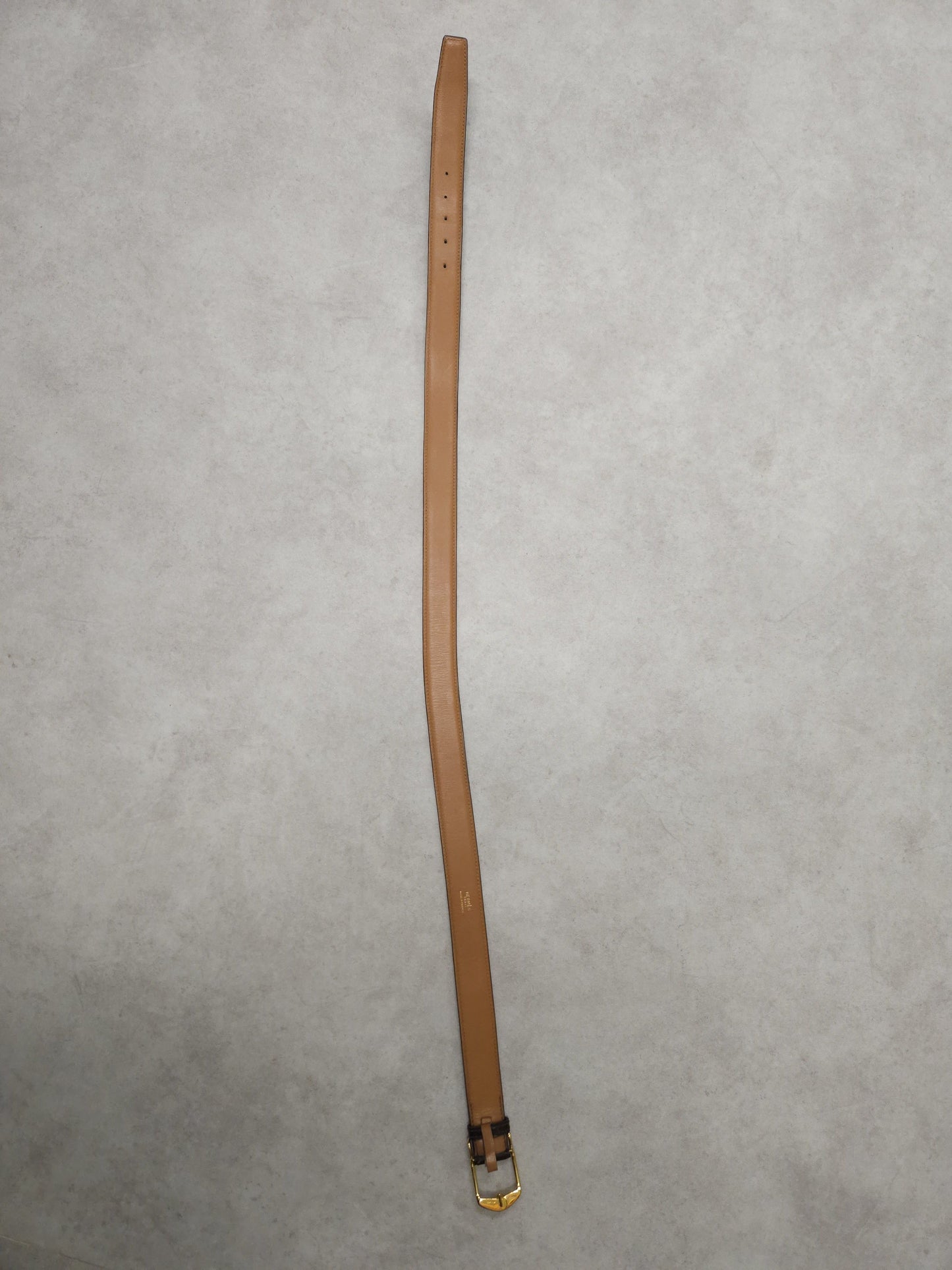 Vintage 1978 Hermes dark brown leather belt