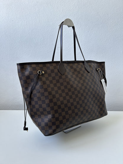 Louis vuitton damier ebene neverfull GM tote bag