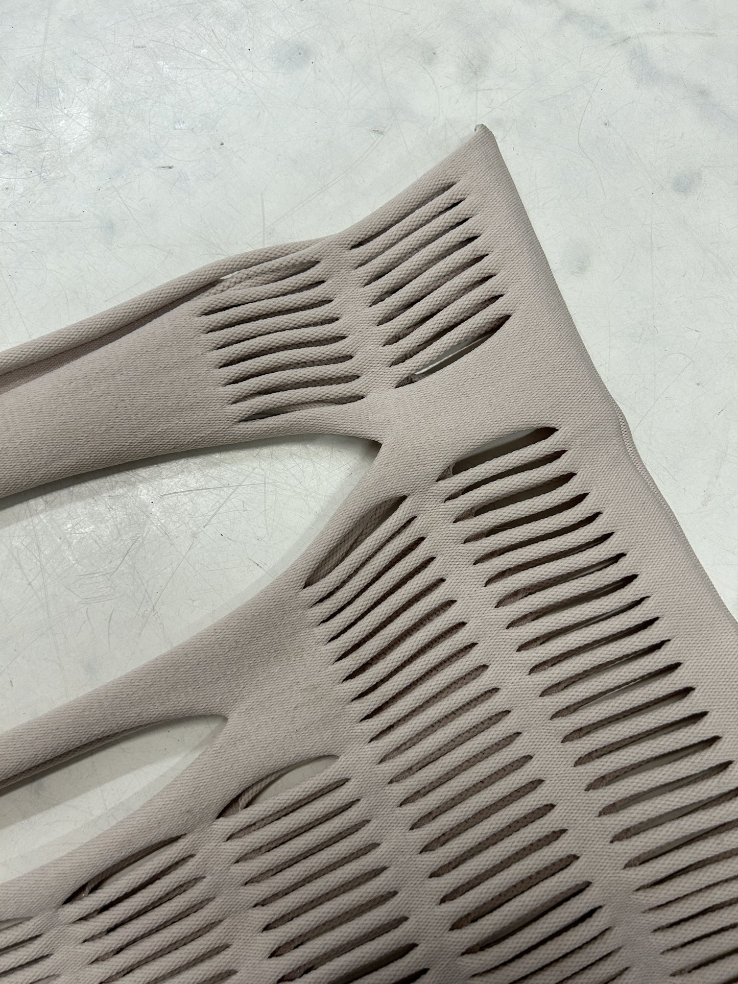 Good Goods issey miyake mokko poly square cutout tote bag