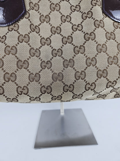 Gucci abbey gg monogram tote bag