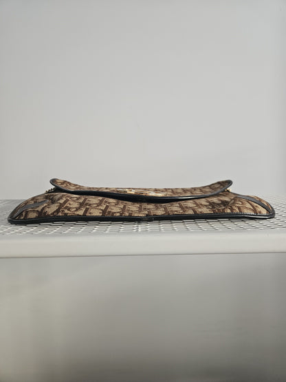 Vintage 80s Dior trotter chain flap shoulder/ crossbody bag