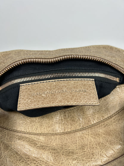 Balenciaga giant hardware city bag in beige