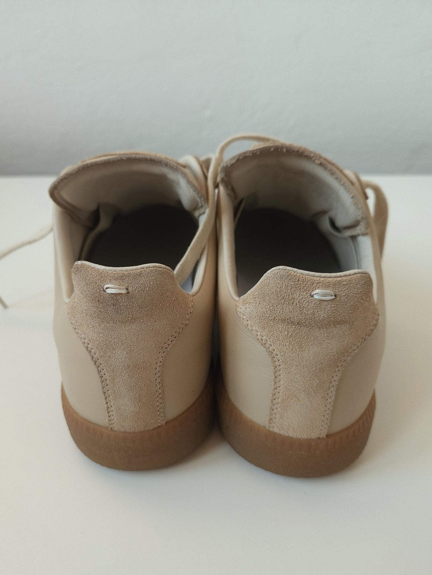 Maison Margiela replica sneakers in dusty pink/ beige