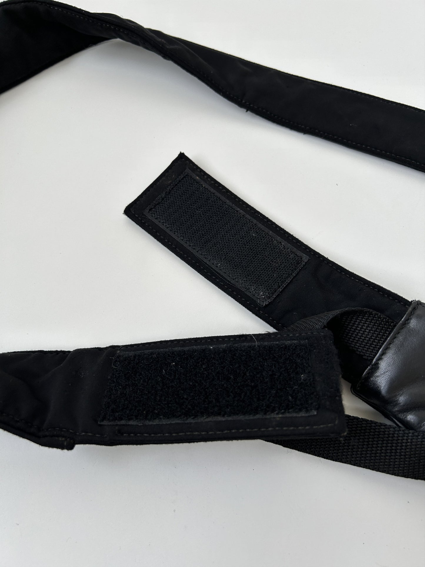 Archive AW1999 miu miu leather nylon crossbody/ sling bag