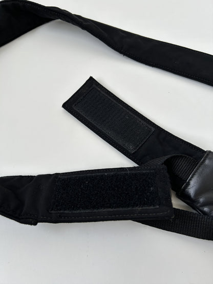 Archive AW1999 miu miu leather nylon crossbody/ sling bag