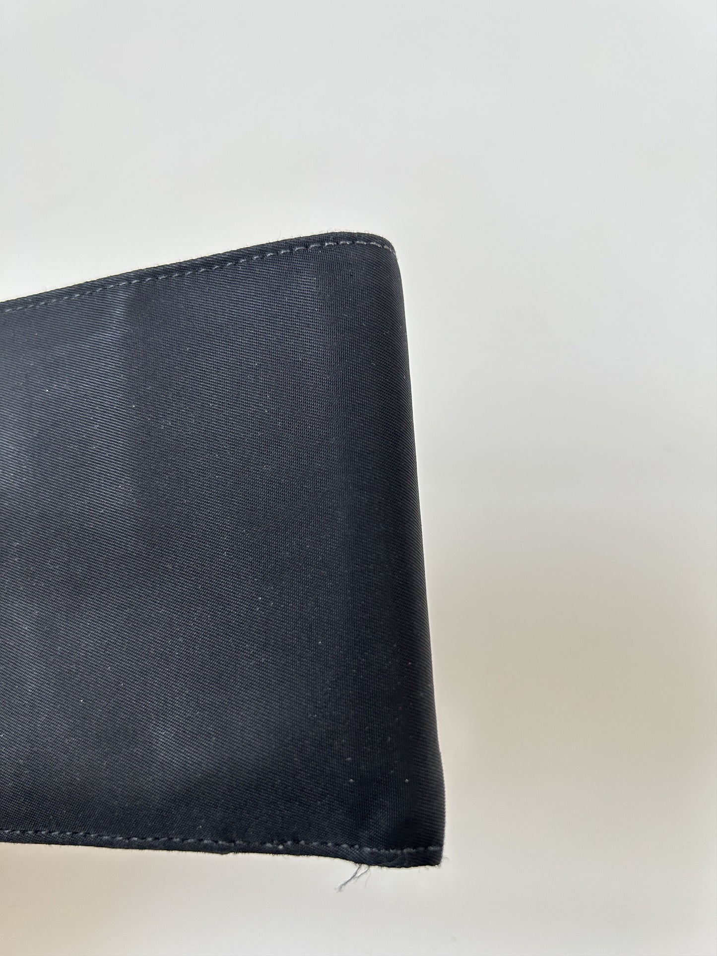 Prada triangle logo nylon bifold wallet