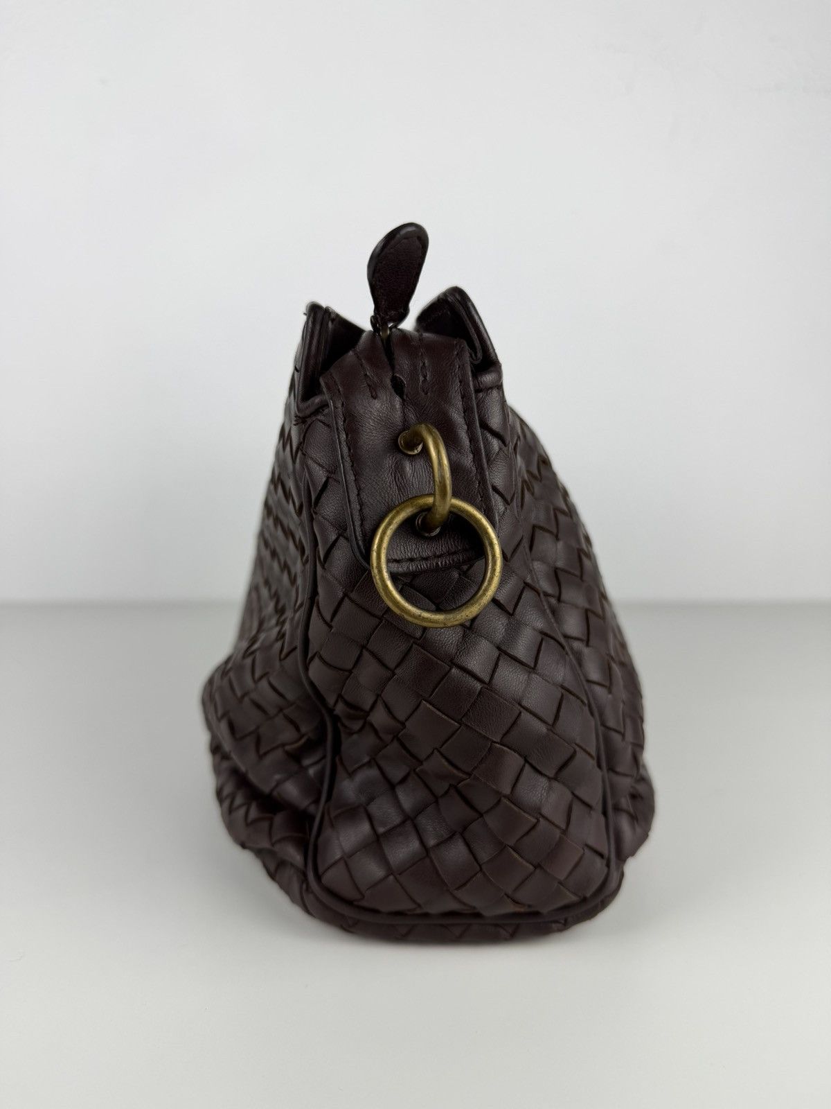 Bottega Veneta intrecciato leather shoulder/ crossbody bag