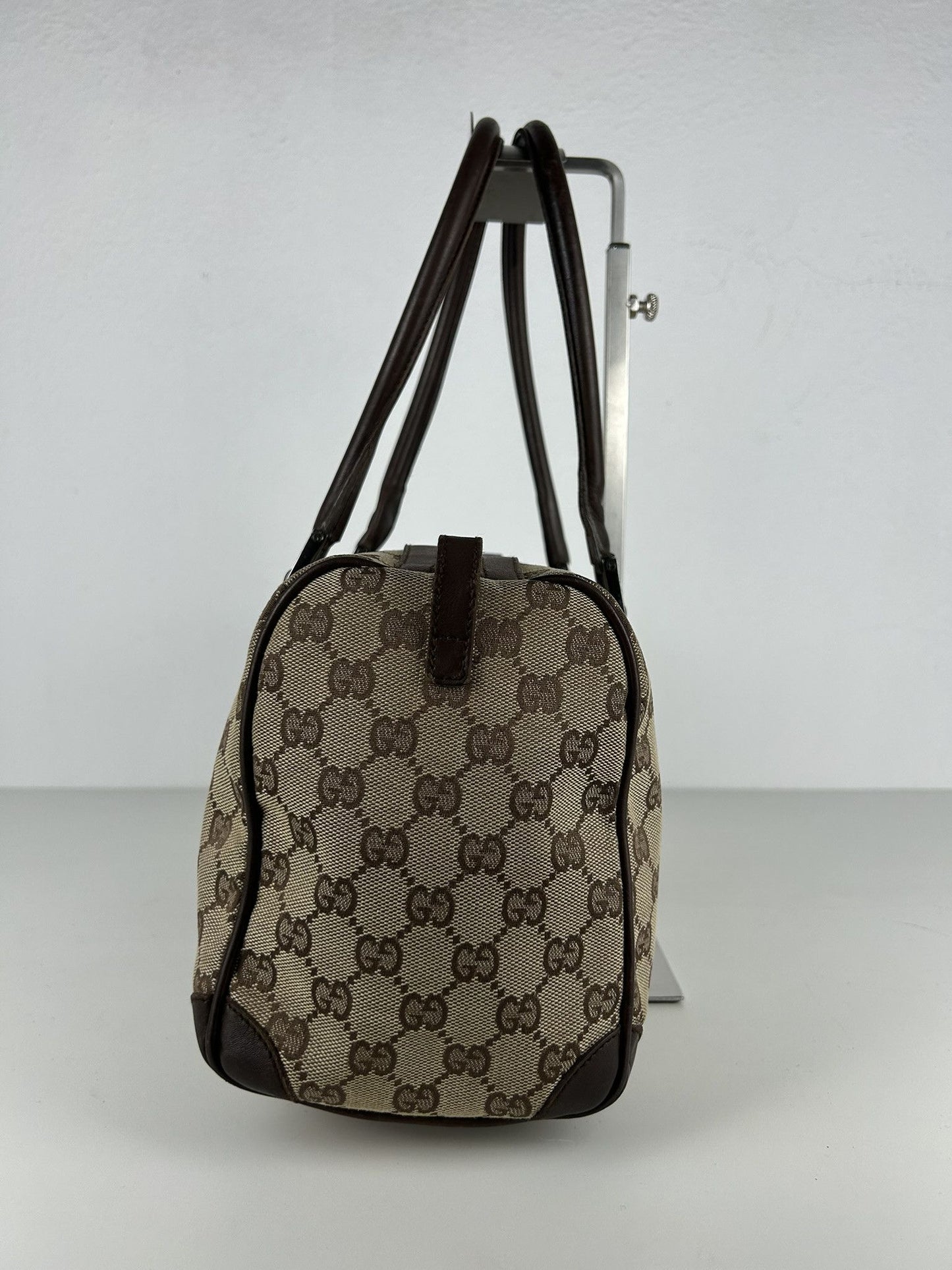 Gucci GG monogram canvas mini bowling bag