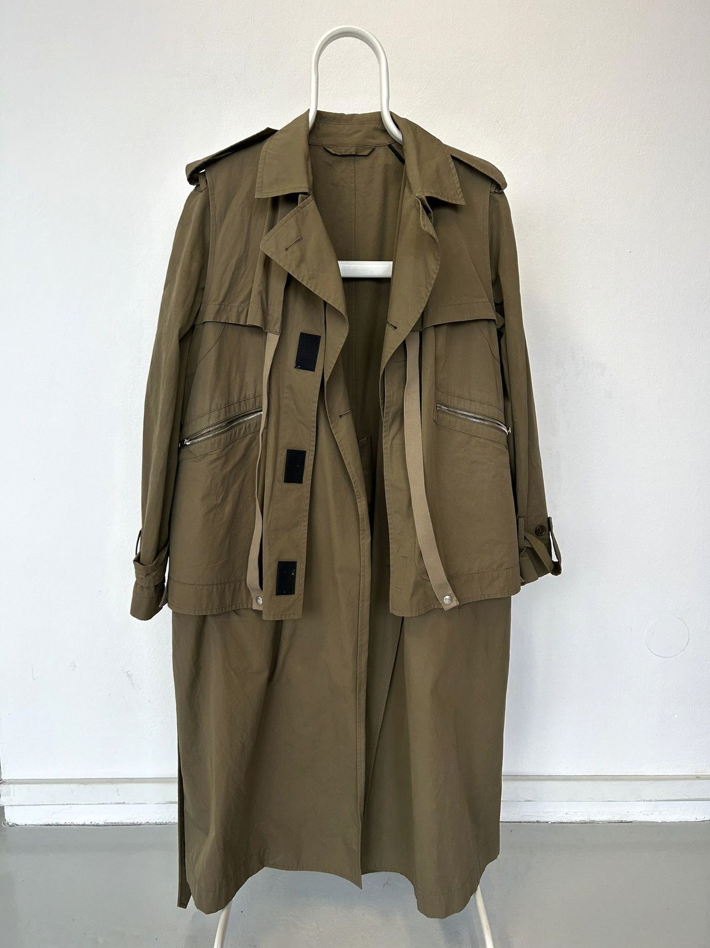 2019 Stella McCartney oversized layered trench coat