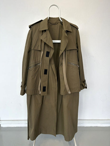 2019 Stella McCartney oversized layered trench coat