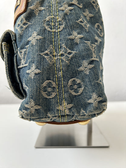 Louis vuitton monogram denim baggy PM handbag