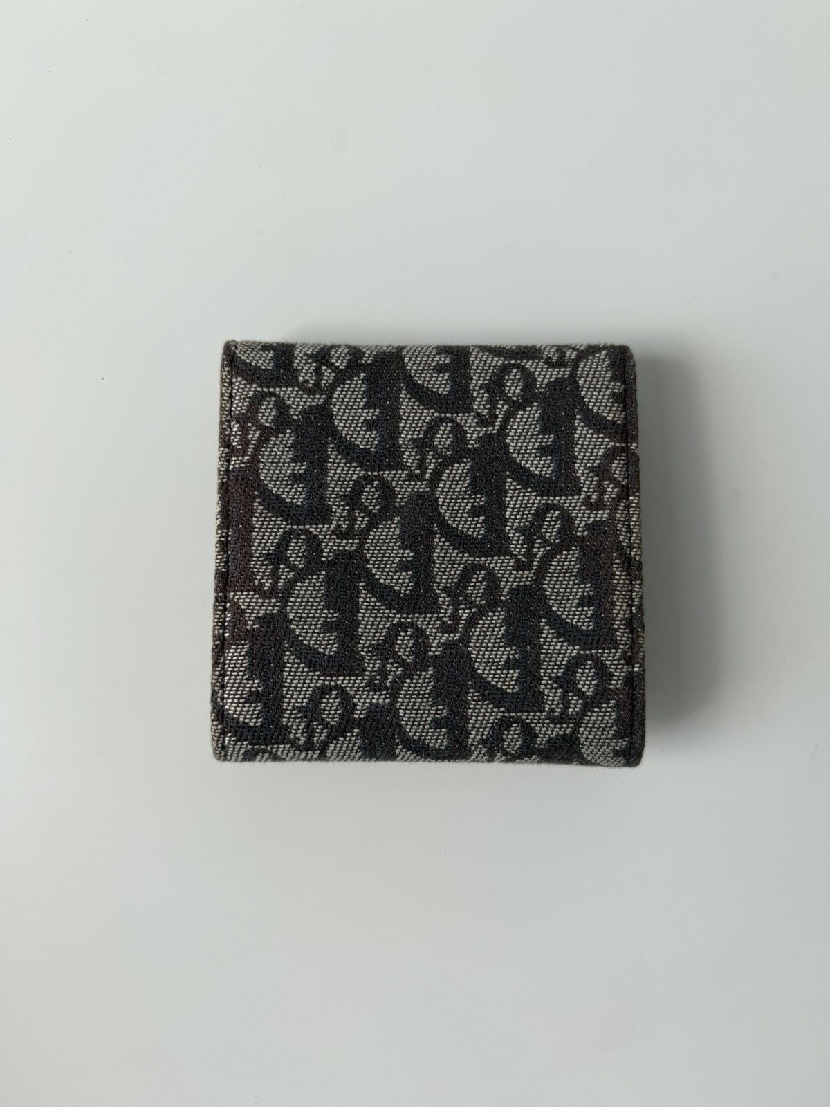 Dior trifold street chic monogram canvas and leather wallet