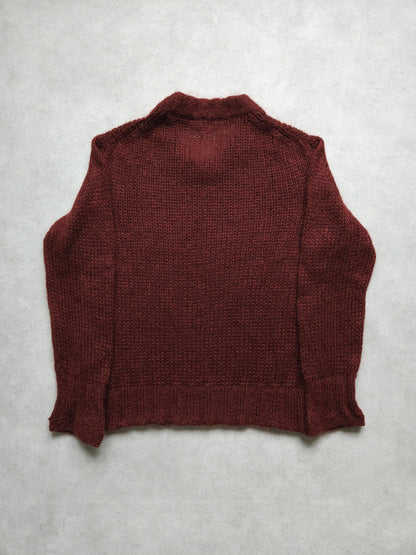 Prada mohair knit in burgundy