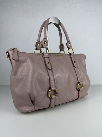 Miu Miu vitello top zip tote bag