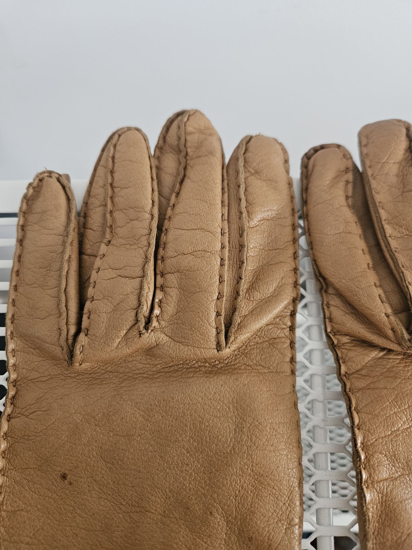 Prada lambskin and mink fur gloves