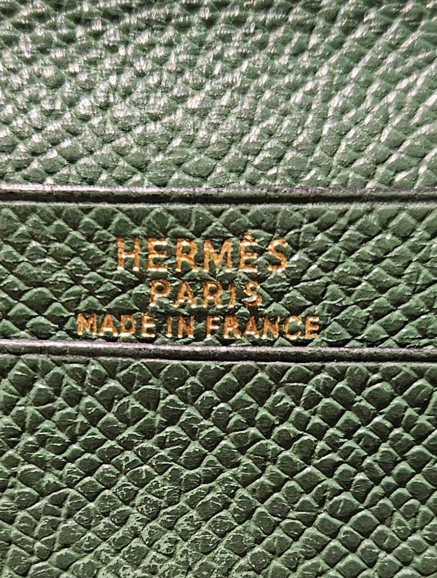 Vintage hermes osaka long bifold wallet